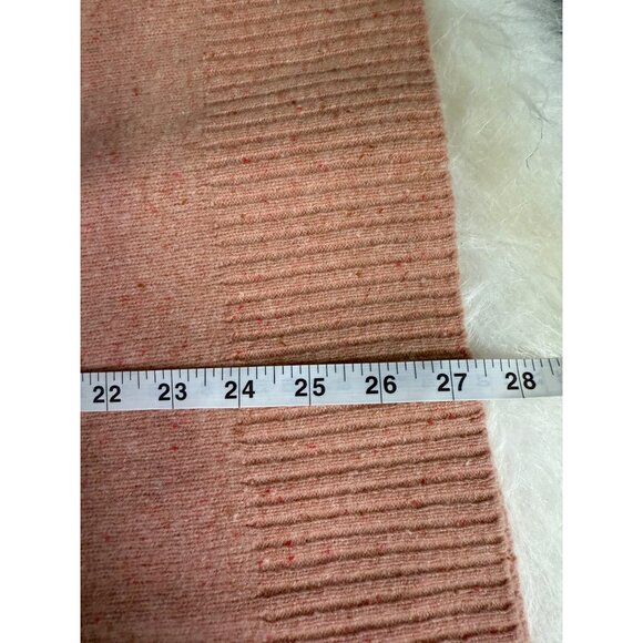 Madewell Merino Wool Donegal Maysfield Cardigan Sweater Peach Oversized M - Picture 13 of 15